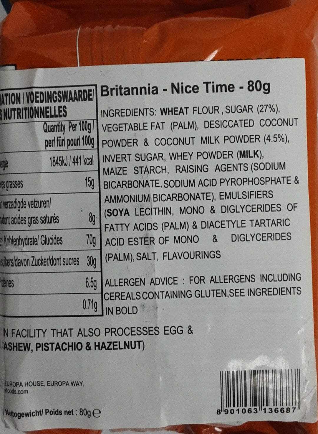 Britannia Nice Time 80g