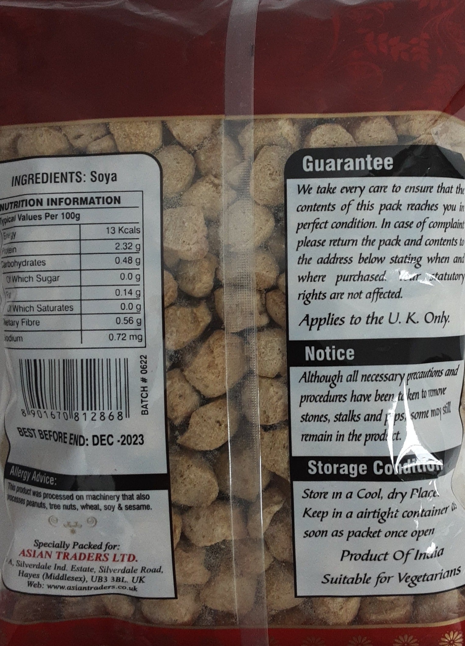 Saras Soya Chunks 500g - ExoticEstore