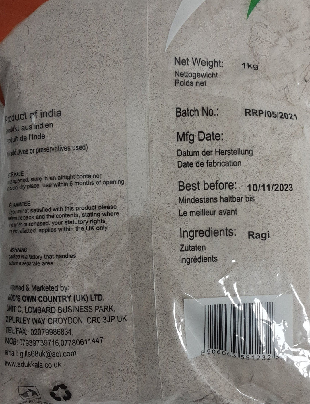 Karela Taste Roasted Ragi Powder 1Kg