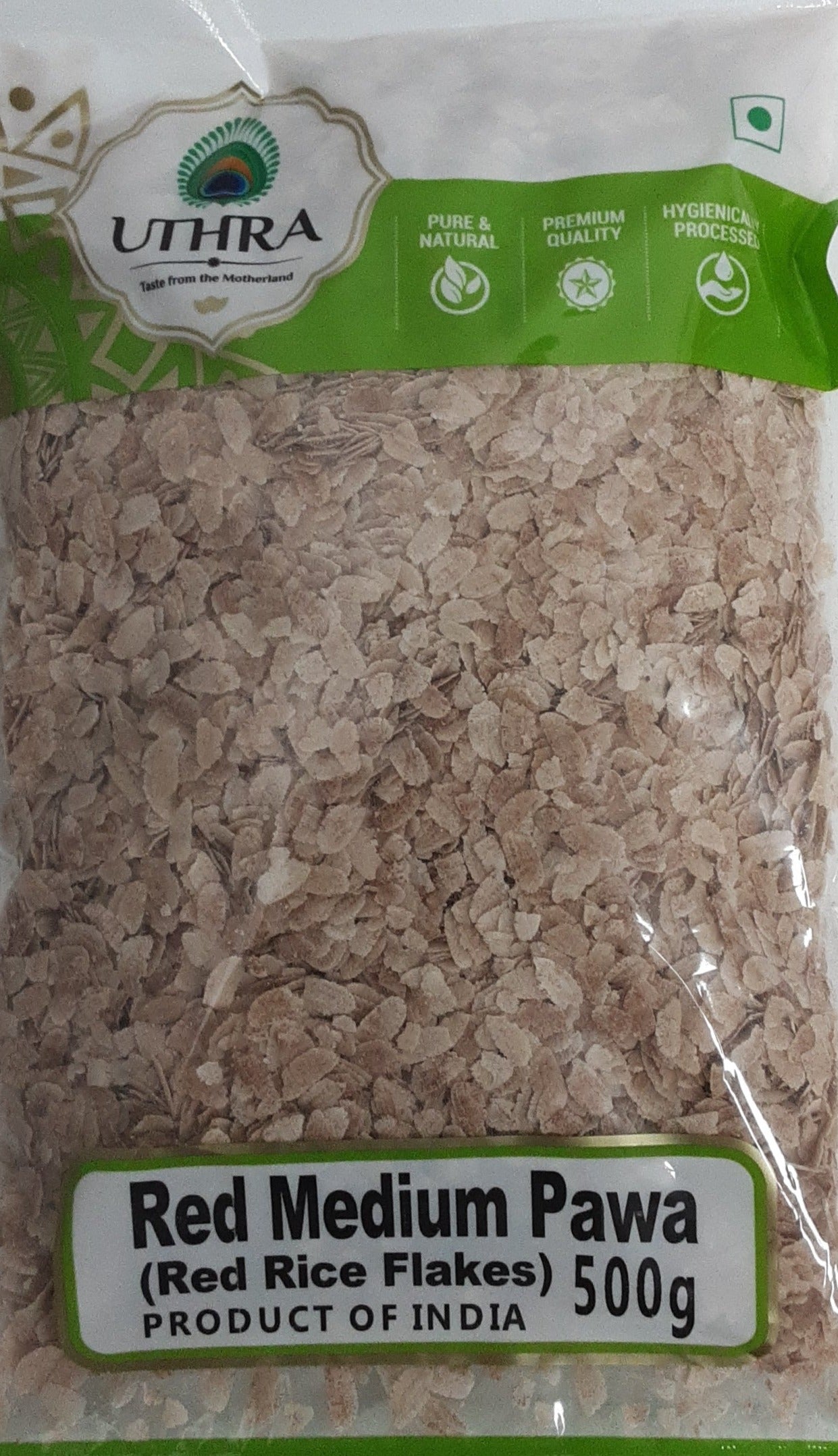 Uthra Red Rice Flakes Medium Pawa 500g - ExoticEstore