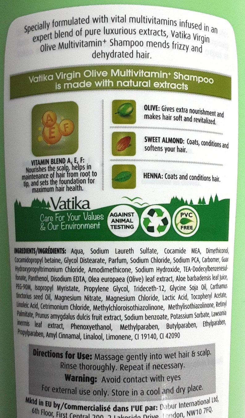 Vatika Multivitamin Anti Fizz Shampoo Virgin Olive 400ml