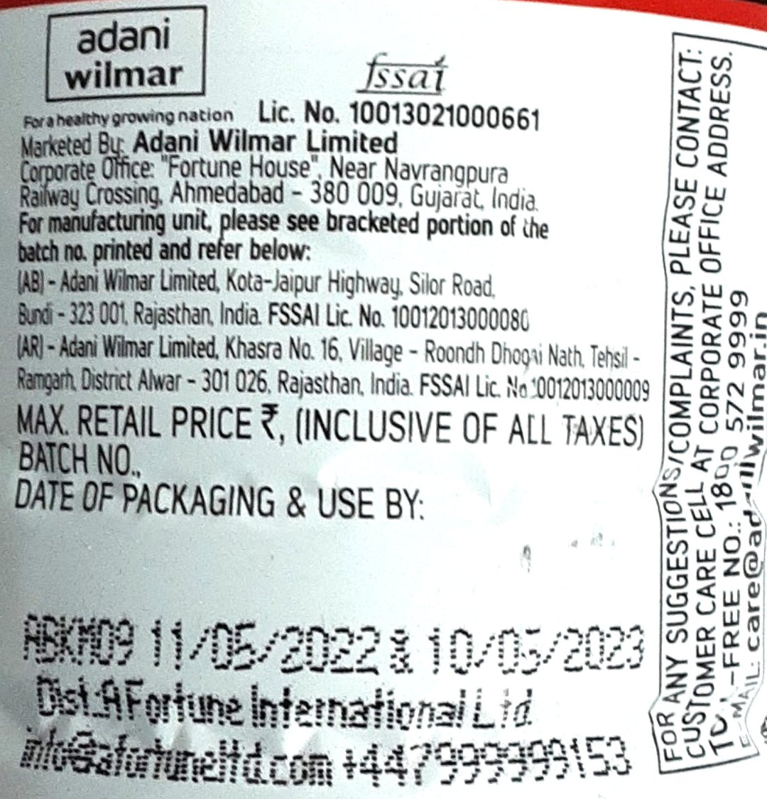 Fortune Mustard Oil Pure Kachi Ghani 1ltr