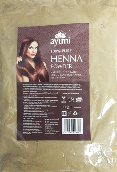 Ayumi 100% Pure Henna Powder 500g