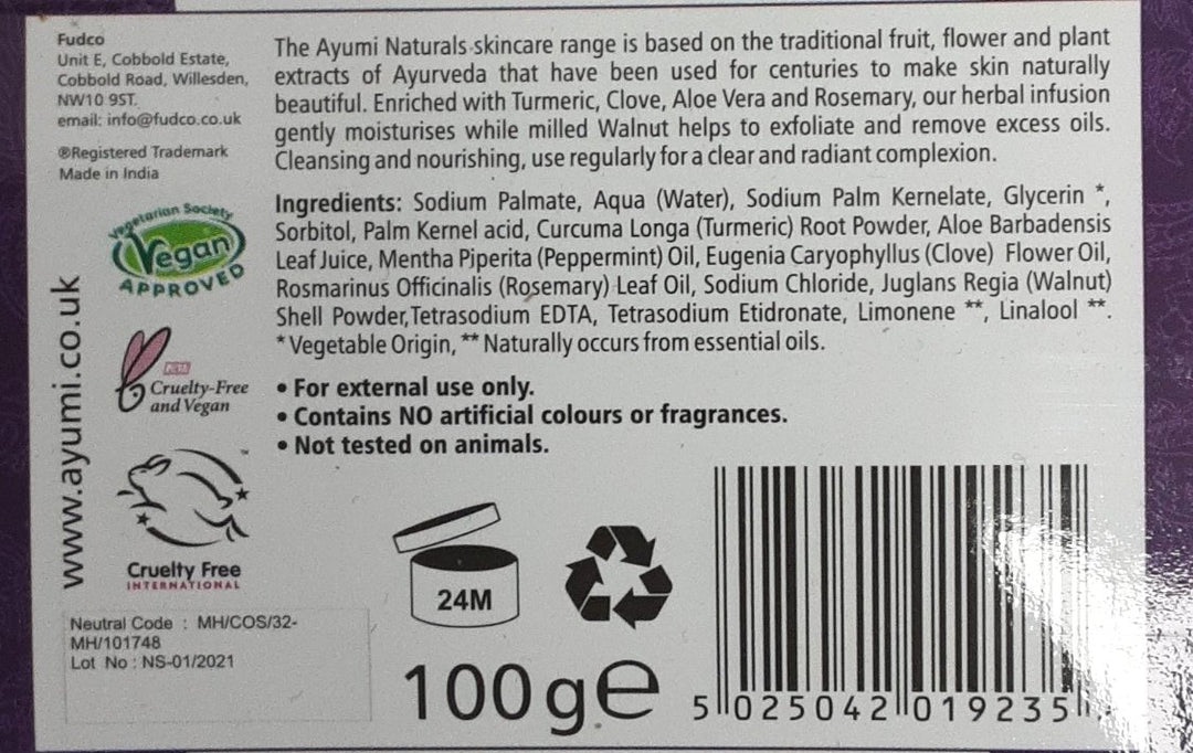 Ayumi Turmeric & Clove Soap 100g