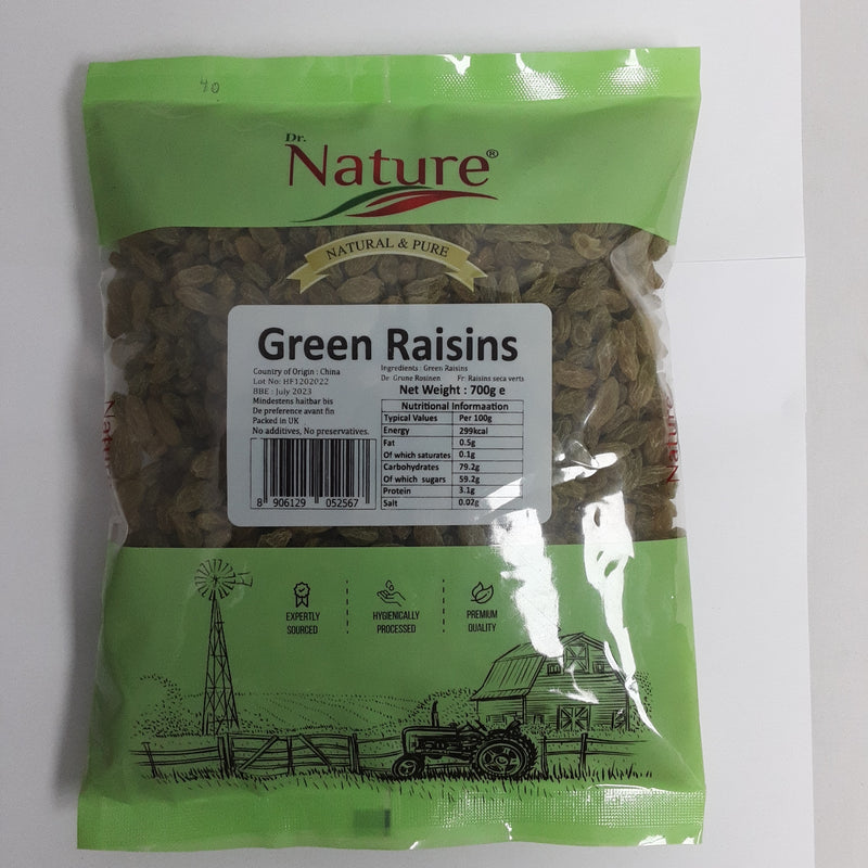 Dr Nature Green Raisins 700g
