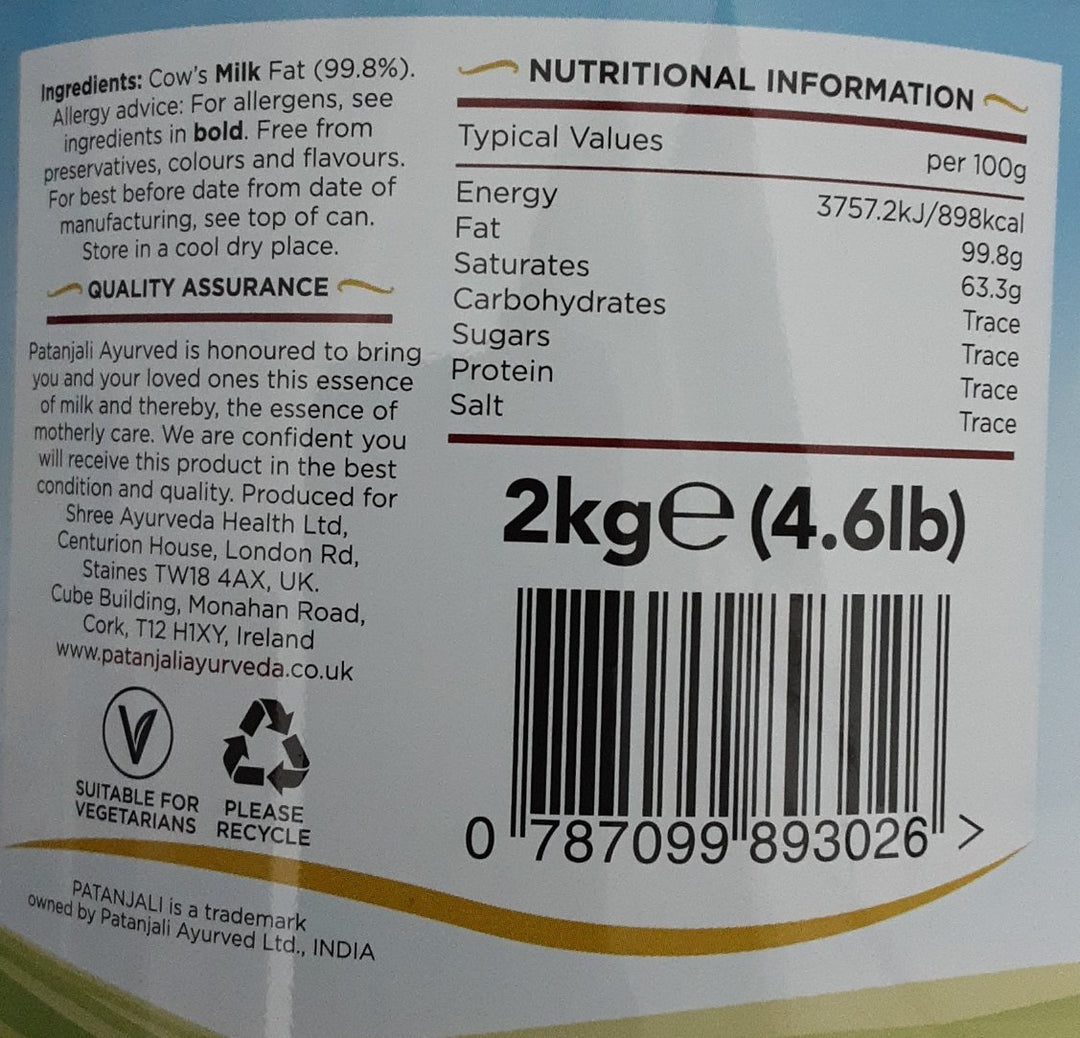 Patanjali Cow Ghee 2kg