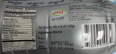Pure Desi Ghee 500ml
