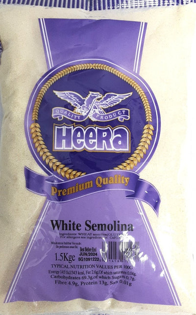 Heera Semolina Sooji White 1.5Kg