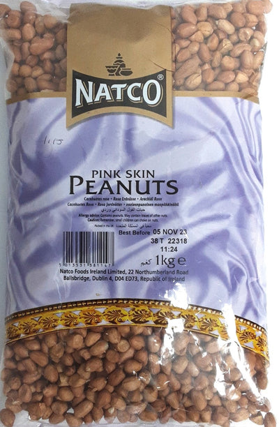 Natco Pink Skin Peanuts 1Kg