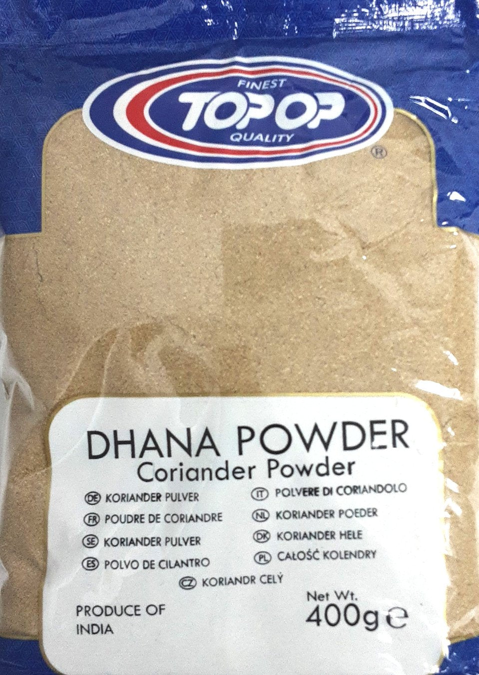 Top Op Dhana Coriander Powder 400g - ExoticEstore