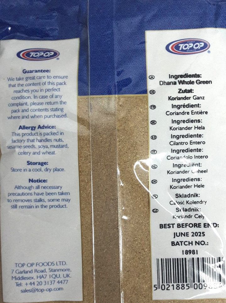 Top Op Dhana Coriander Powder 400g - ExoticEstore