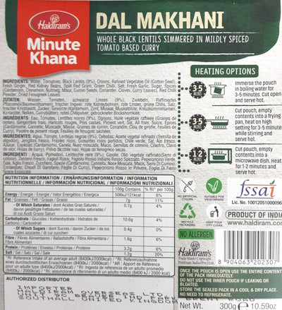 Haldirams Dal Makhani Vegan 300g