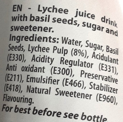 Regal Basil Seed Drink Lychee 320ml
