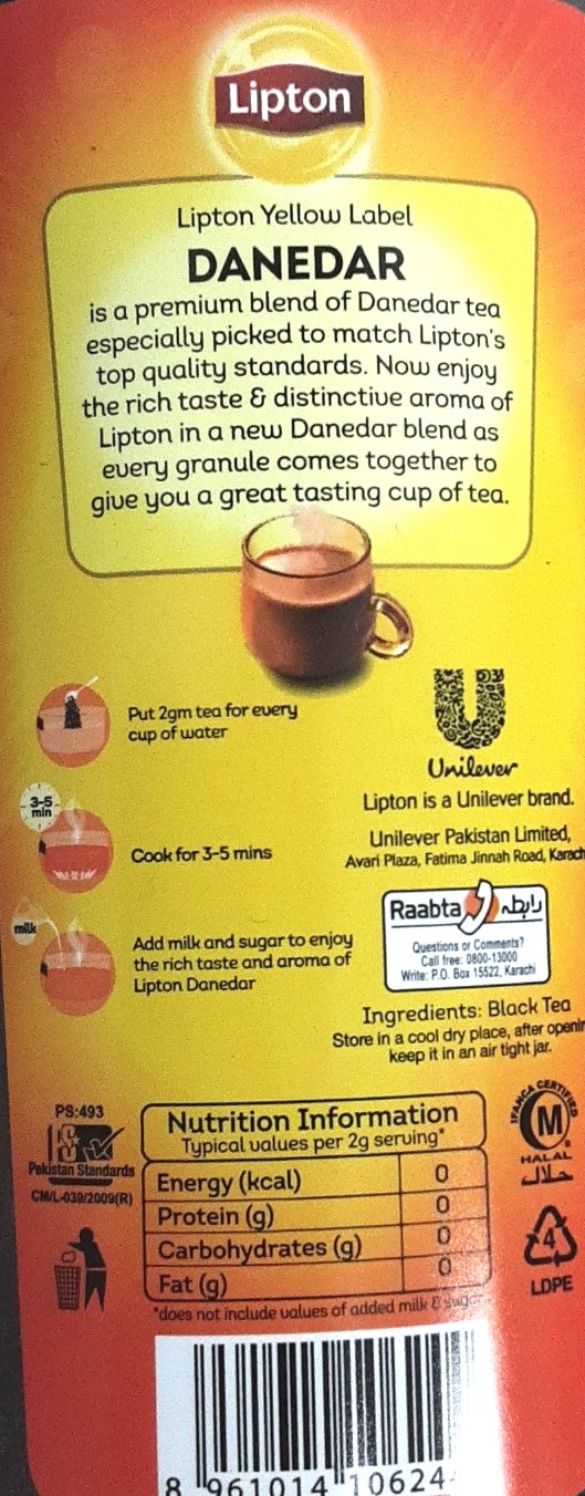 Lipton Yellow Label Danedar 475g