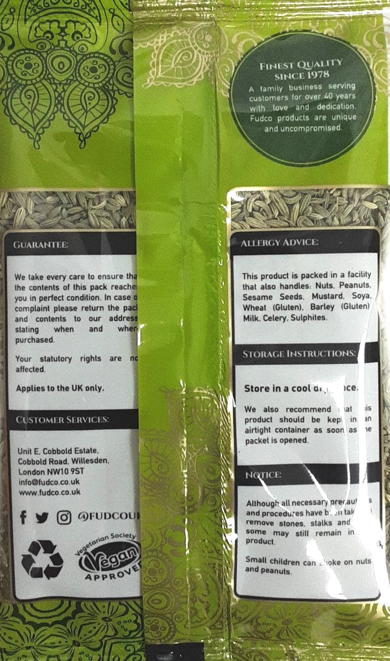 Fudco Fennel Seeds 100g - ExoticEstore