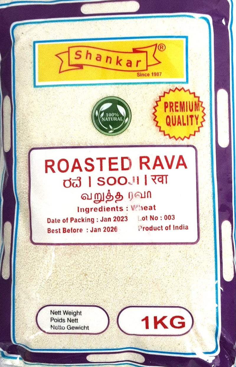 Shankar Semolina Sooji Roasted Rava 1kg – ExoticEstore