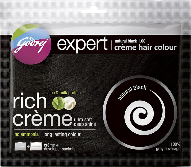 Godrej Expert Hair Colour Natural Black 20g + 20ml
