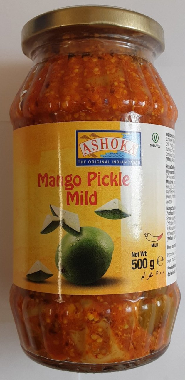 Ashoka Mango Pickle Mild 500g - ExoticEstore