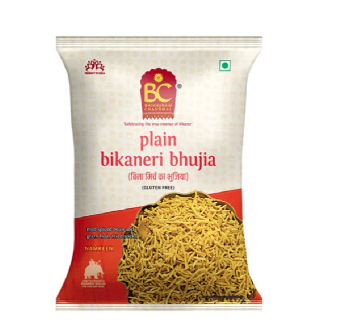Bhikharam Chandmal Bikaneri Bhujia Plain Gluten Free 200g Mix &amp; Match Buy 1 Get 1 Pack Free
