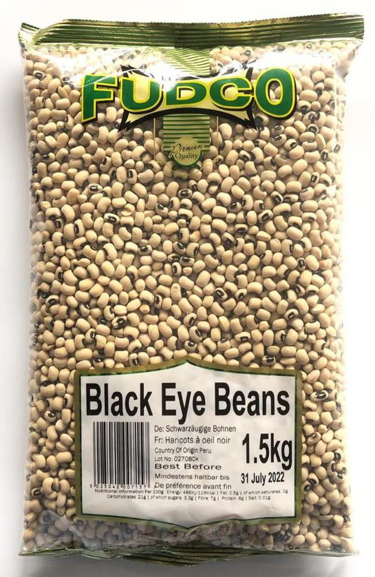 Fudco Black Eye Beans 1.5kg