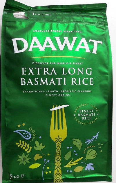 Daawat Extra Long Basmati Rice 5kg - ExoticEstore