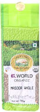 EL World Masur Whole Organic 500g