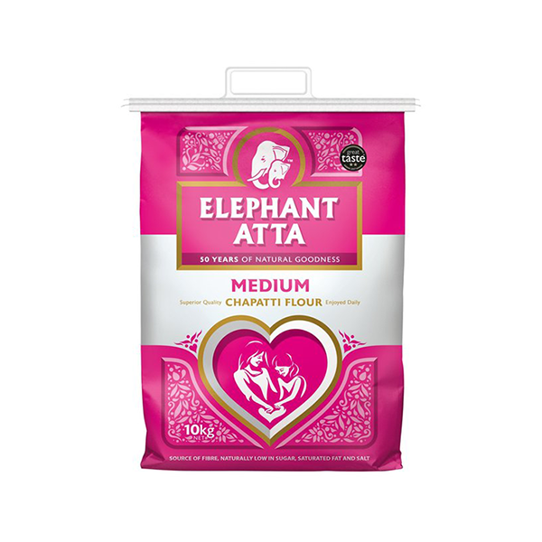 Elephant Flour Medium Atta 10kg PM - ExoticEstore