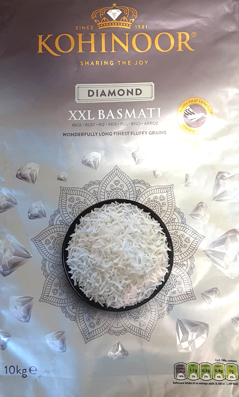 Kohinoor Rice Basmati Diamond XL 10kg