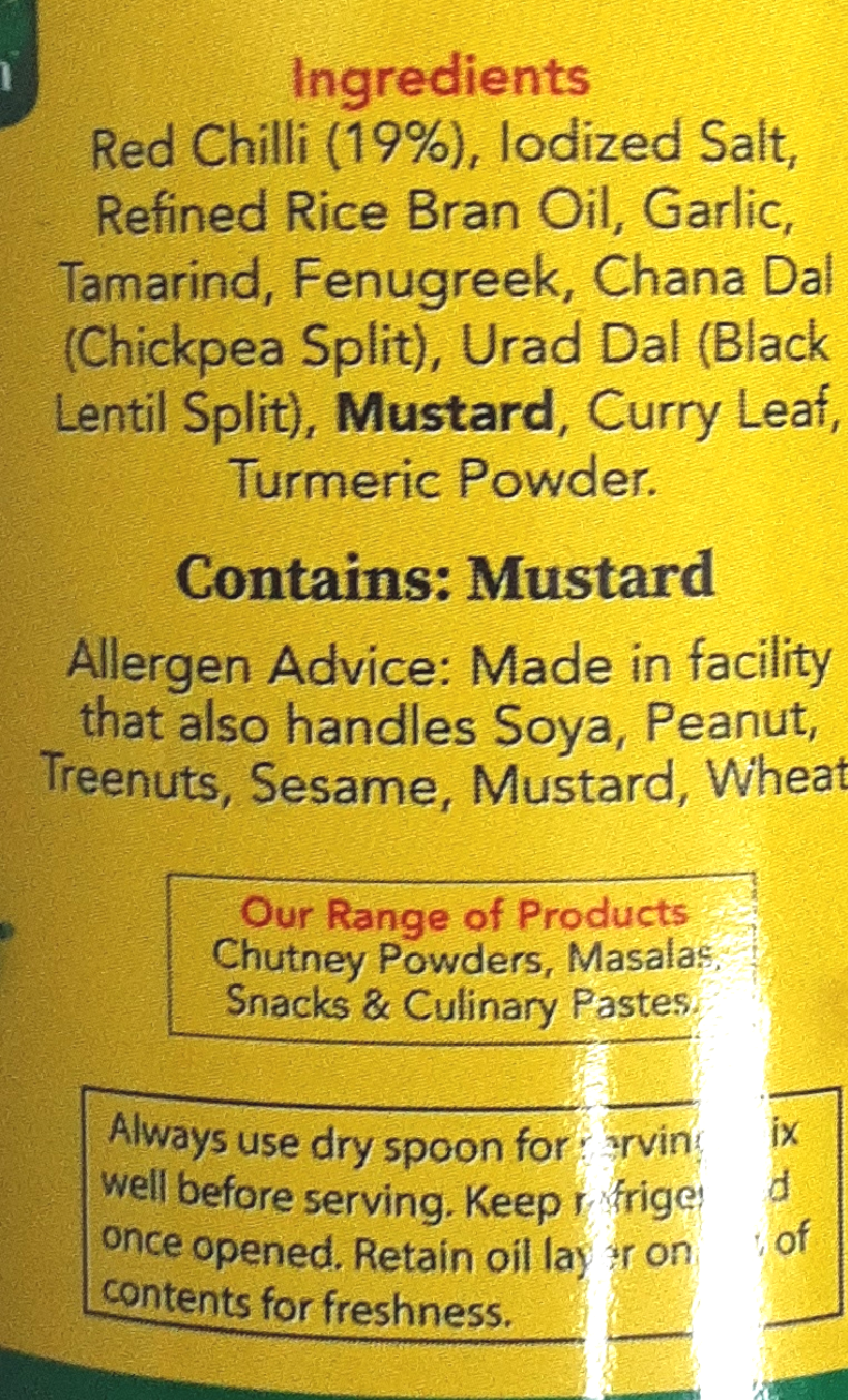 Telugu Foods Pickle Red Chilli With Garlic 300g