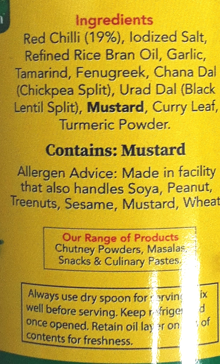 Telugu Foods Pickle Red Chilli With Garlic 300g