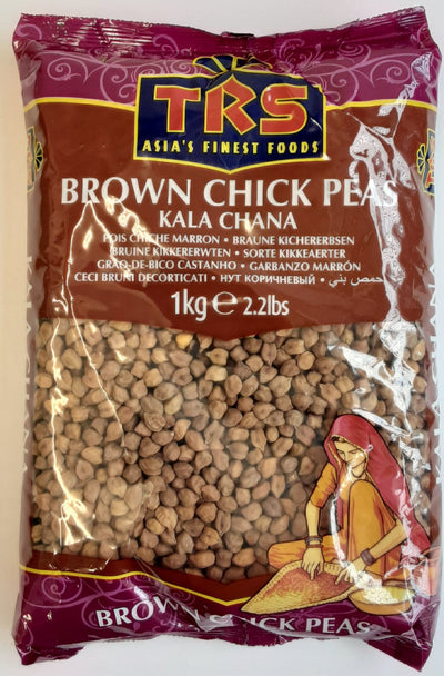 TRS Kala Chana Brown Chick Peas 1kg - ExoticEstore
