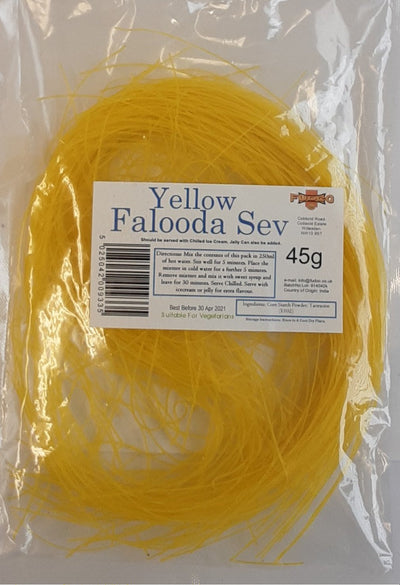 Fudco Falooda Sev Yellow 45g - ExoticEstore