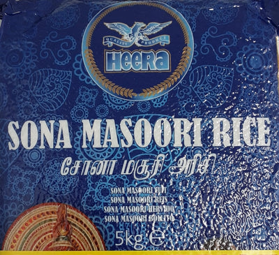 Heera Sona Masoori Rice 5kg MP£6.99 - ExoticEstore