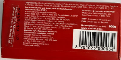 Cinthol Soap Original Deodorant and Complexion 100g - ExoticEstore