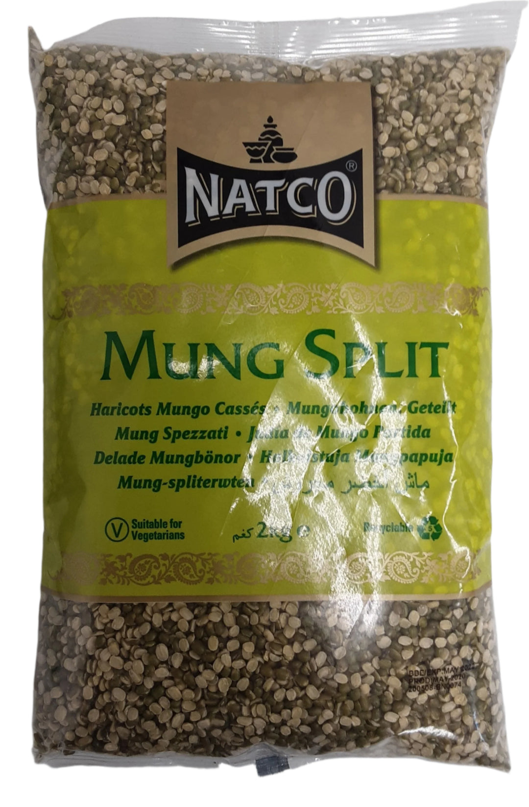 Natco Mung Split Chilka 2kg - ExoticEstore