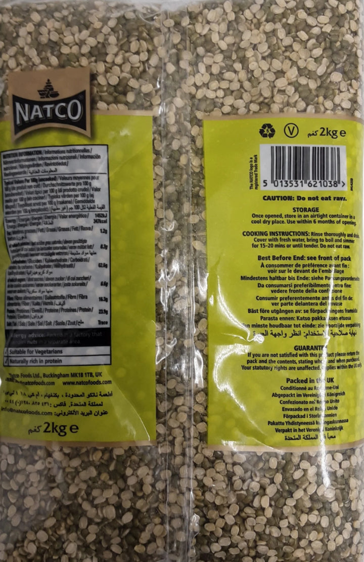 Natco Mung Split Chilka 2kg - ExoticEstore