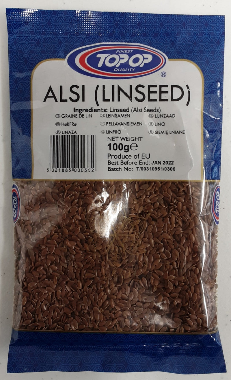 Top Op Alsi Linseed (Alsi Seeds) 100g - ExoticEstore