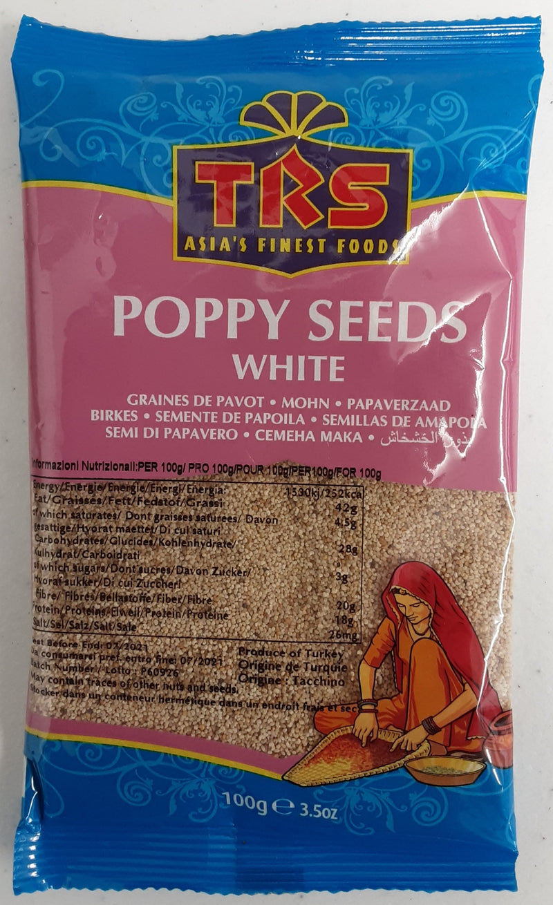 TRS Poppy Seeds White 100g - ExoticEstore