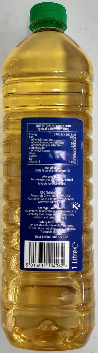 KTC Pure Groundnut Oil 1 Ltr - ExoticEstore