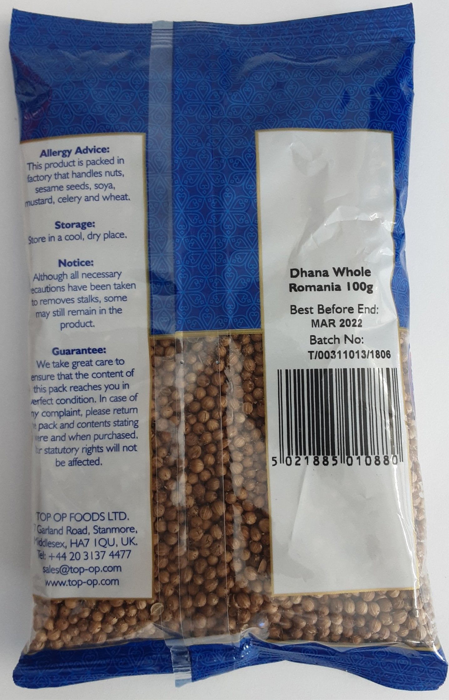 Top Op Dhana Whole Romania 100g - ExoticEstore