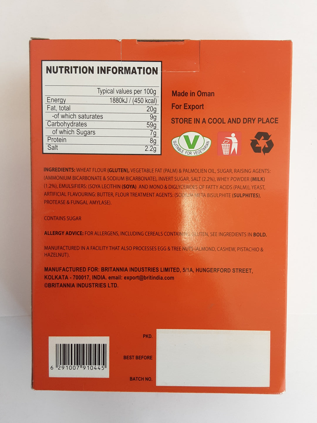 Britannia 5050 Crackers Timepass Salted 164g MP 99p - ExoticEstore