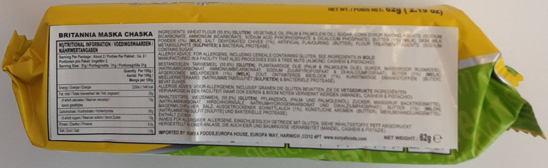 Britannia 5050 Crackers Maska Chaska 62g - ExoticEstore