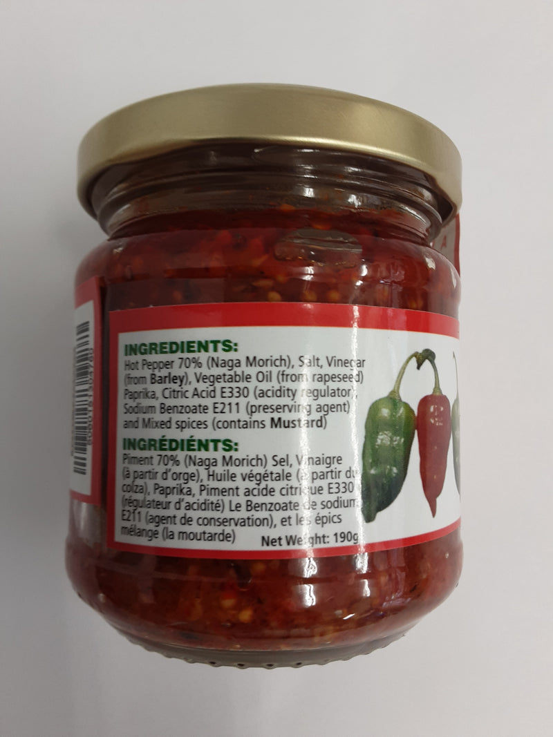Mr Naga Hot Pepper Pickle Very Hot 190g - ExoticEstore