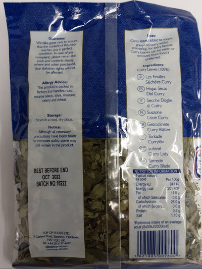 Top Op Dried Curry Leaves 25g - ExoticEstore