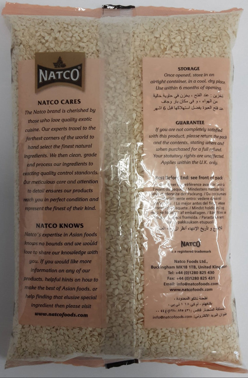 Natco Hulled Sesame Seeds White 400g - ExoticEstore