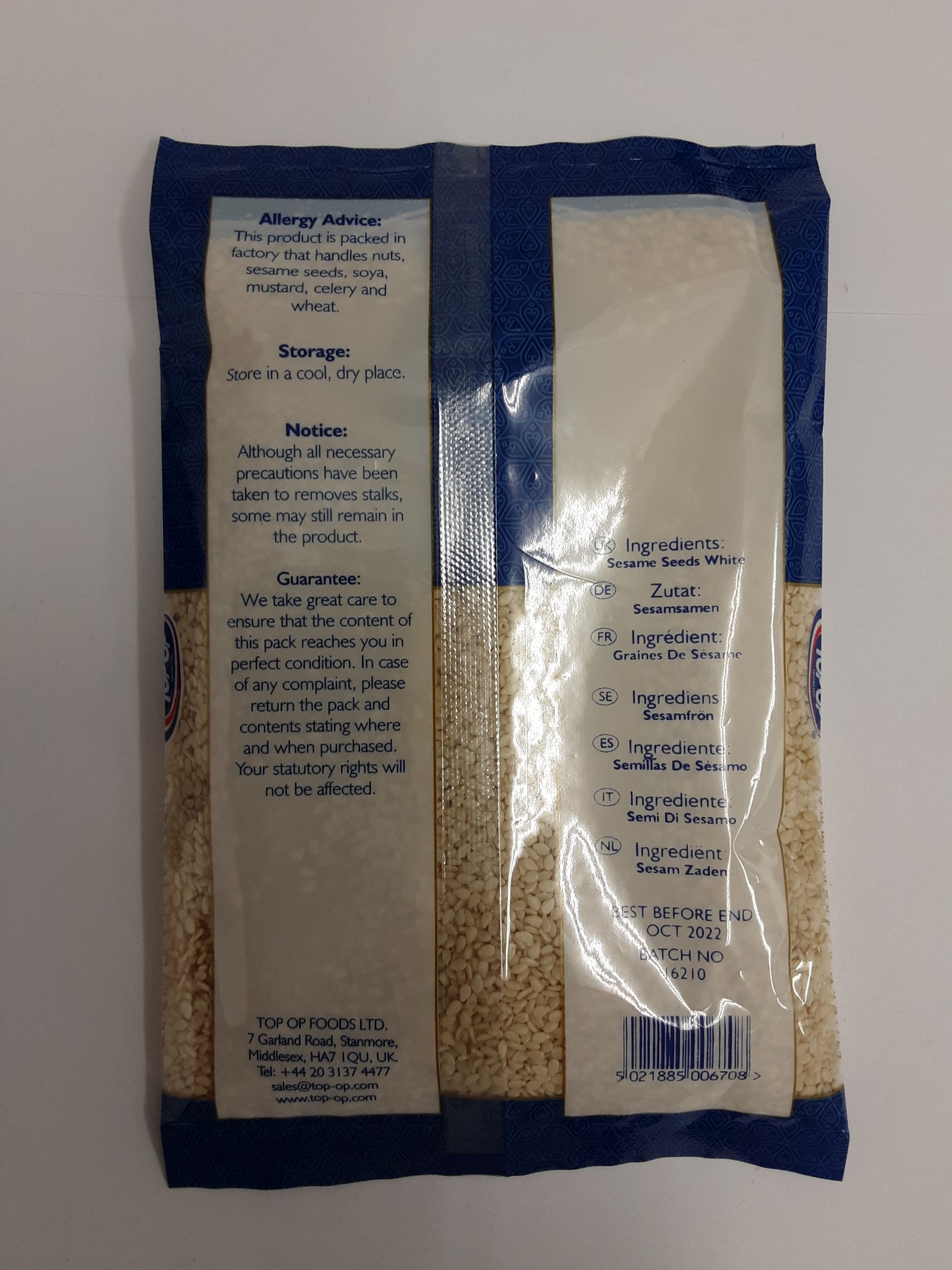 Top Op Till Seeds White 100g - ExoticEstore