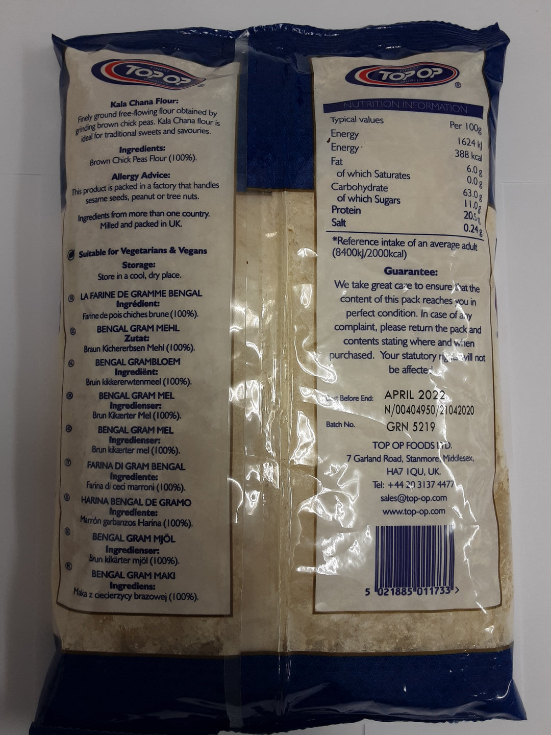 Top Op Kala Chana Flour 1kg - ExoticEstore