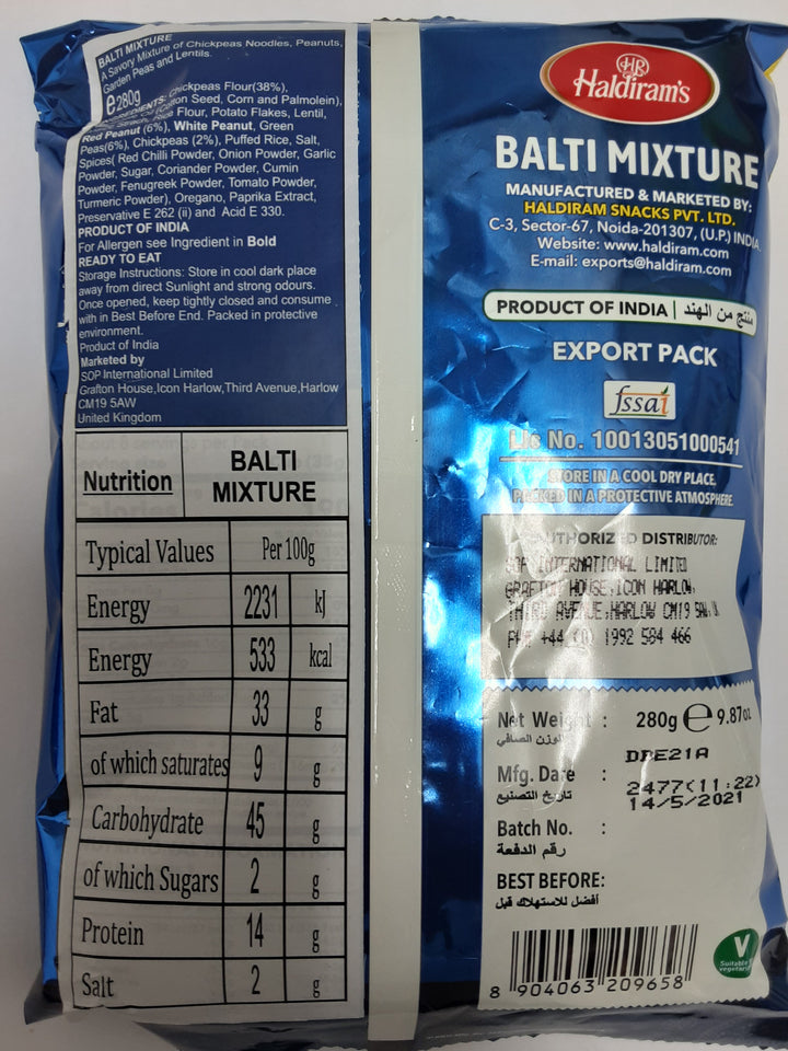 Haldirams Balti Mixture 280g - ExoticEstore