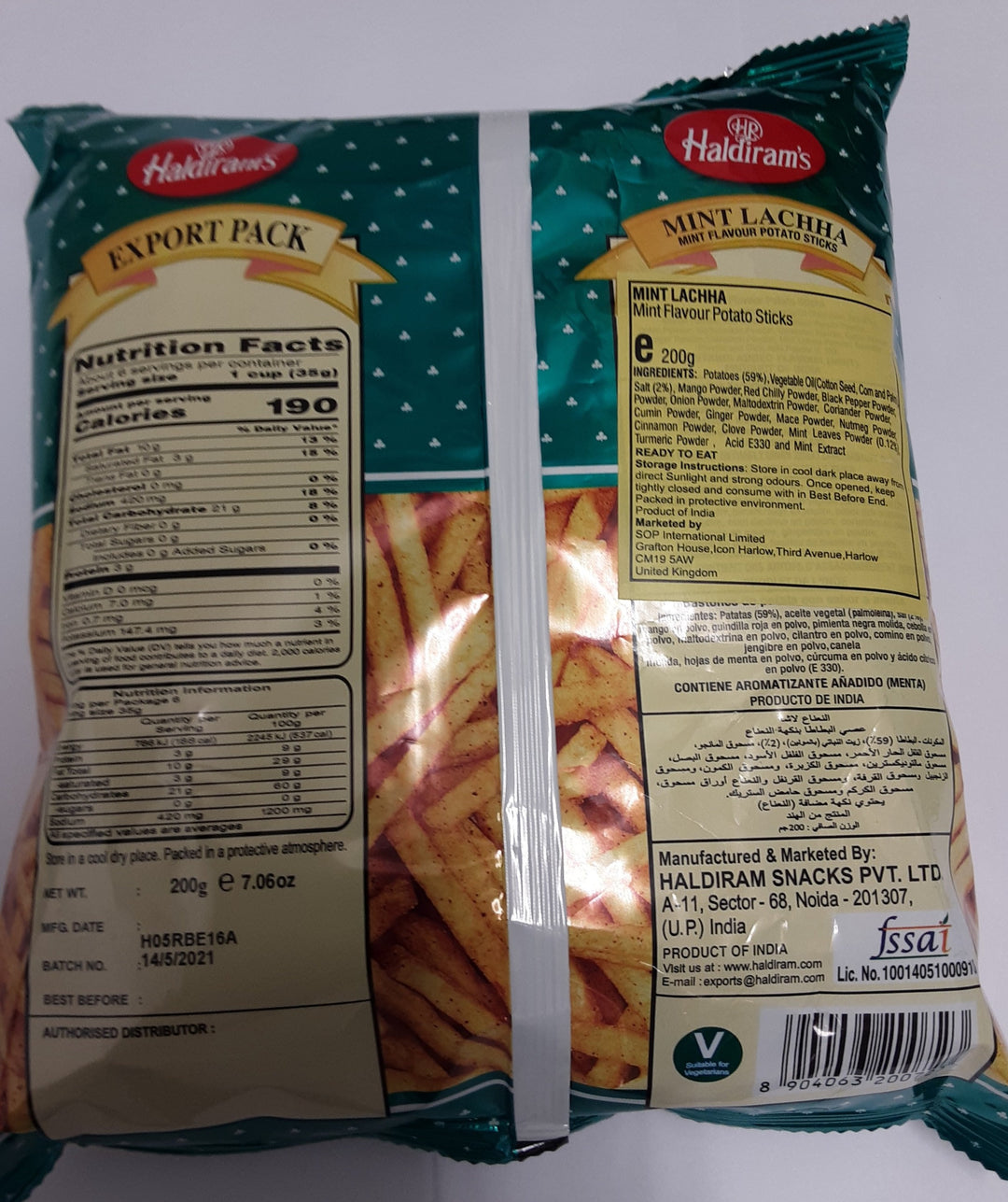 Haldirams Mint Lachha 200g - ExoticEstore