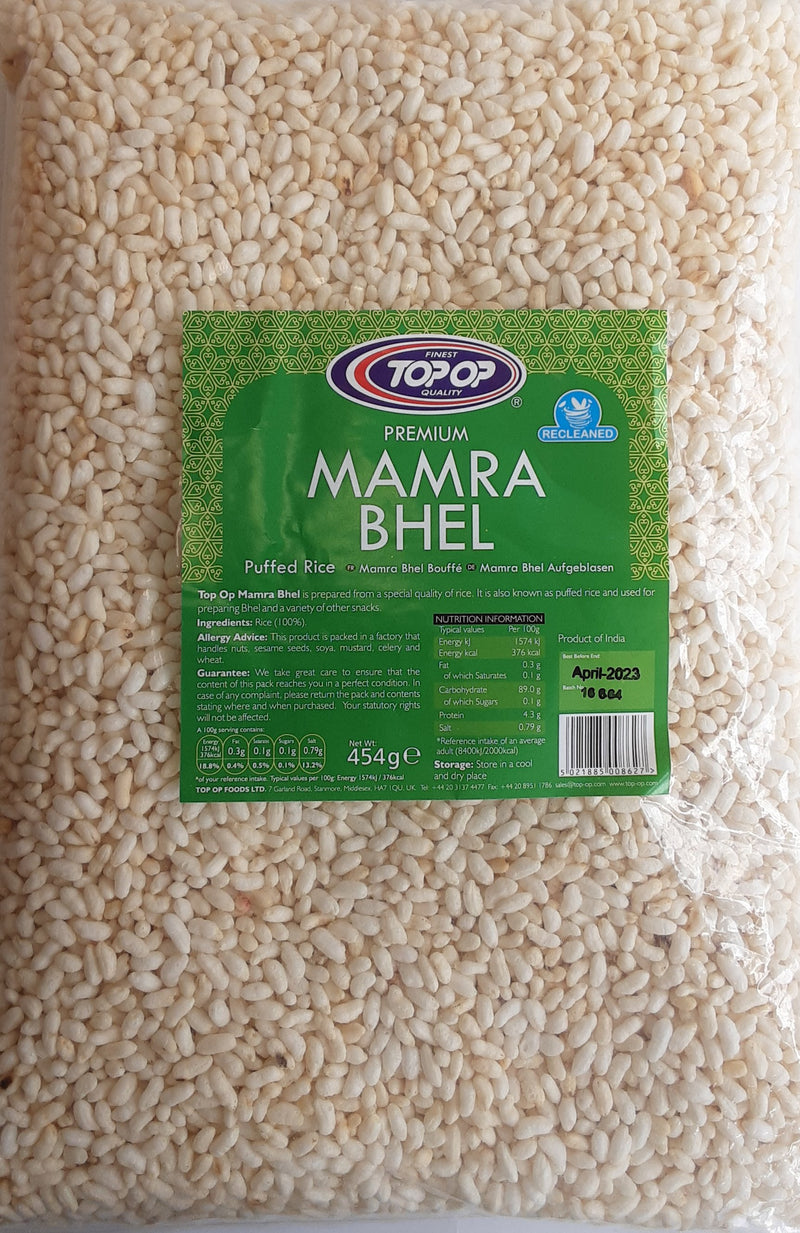 Top Op Premium Mamra Bhel Puffed Rice 454g - ExoticEstore